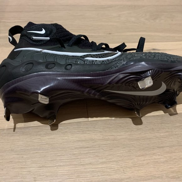 Men's Nike Metal Baseball Cleats, US Size 7.5, Black, NEW - Picture 5 of 8